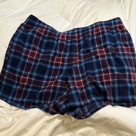 Eddie Bauer Pants - NWT Eddie Bauer Loungewear/Sleepwear Women's Plaid Shorts - Blue and Pink
